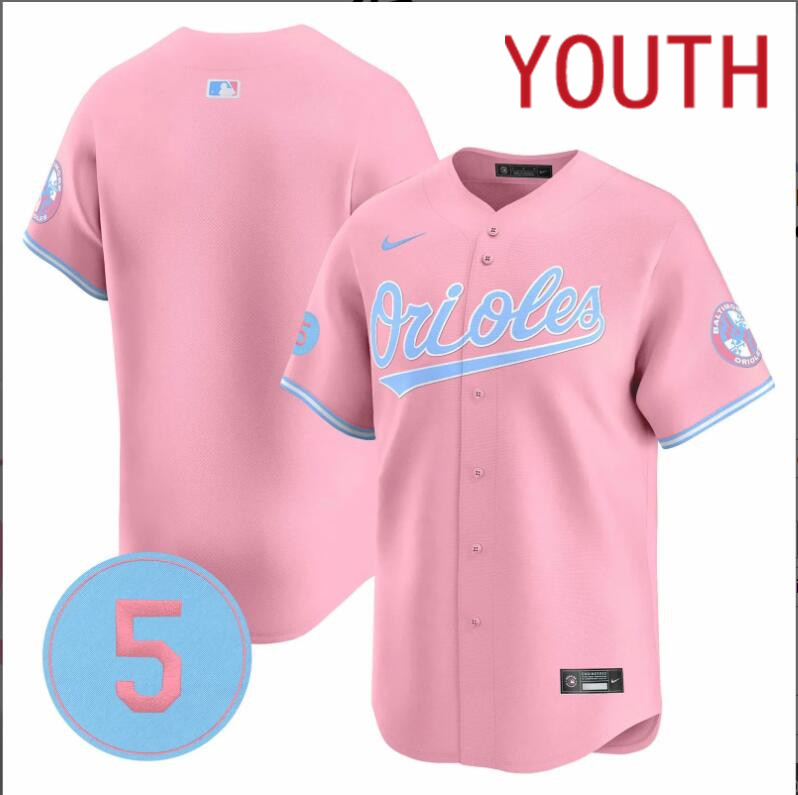 Youth  Baltimore Orioles blank pink 2024 Nike MLB jersey